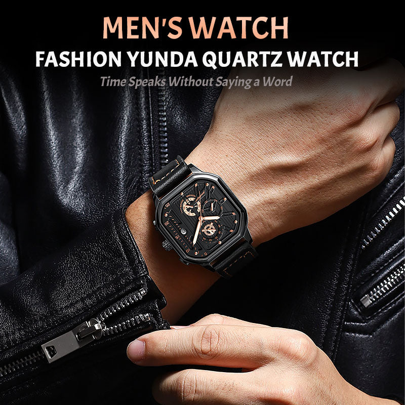 Men's Watch Fashion Yunda Quartz Watch