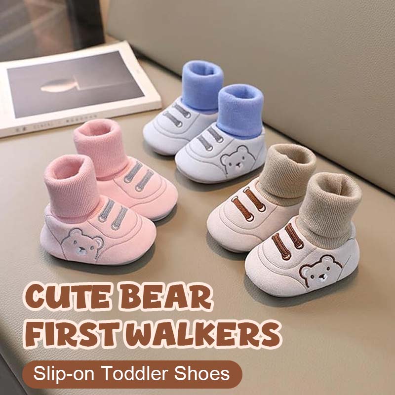 Cute Bear First Walking Schuhe Slip-on Kleinkind Schuhe