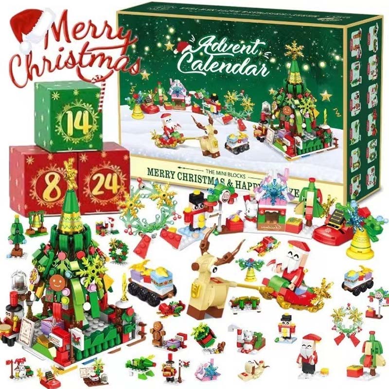 Weihnachts-Diy-Montage-Baustein-Blindbox