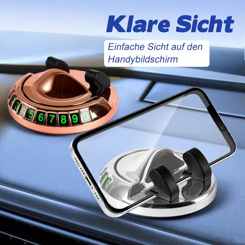 🚗 Autohandyhalter mit Klebemontage - Universell für Armaturenbrett & Mittelkonsole ✅ Handysicherung ohne Bohren ✅ Einfache Installation