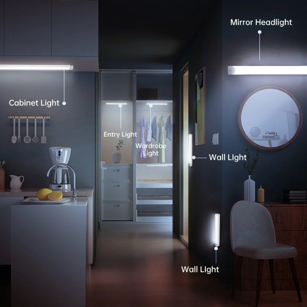 🔥NEW YEAR SALE - Punch-free Smart Sensor Magnetisch Wiederaufladbare LED-Leuchten