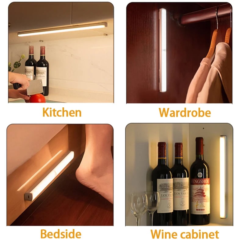 🔥NEW YEAR SALE - Punch-free Smart Sensor Magnetisch Wiederaufladbare LED-Leuchten