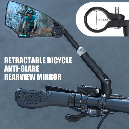 Einziehbarer Fahrradspiegel mit Blendschutz für Rückspiegel