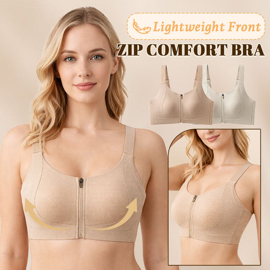 ✨ Lightweight Front-Zip Comfort Bra
