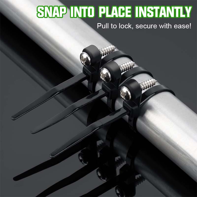 🔩 Screw Hole Fixed Nylon Tie