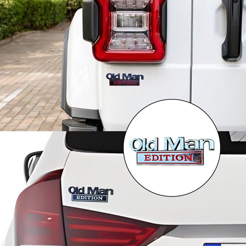 Autoabzeichen für Senioren/🚗 Old Man Edition-Autoemblem