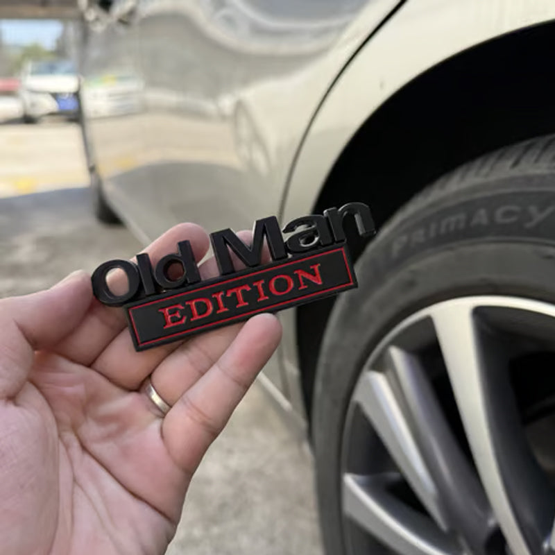 Autoabzeichen für Senioren/🚗 Old Man Edition-Autoemblem