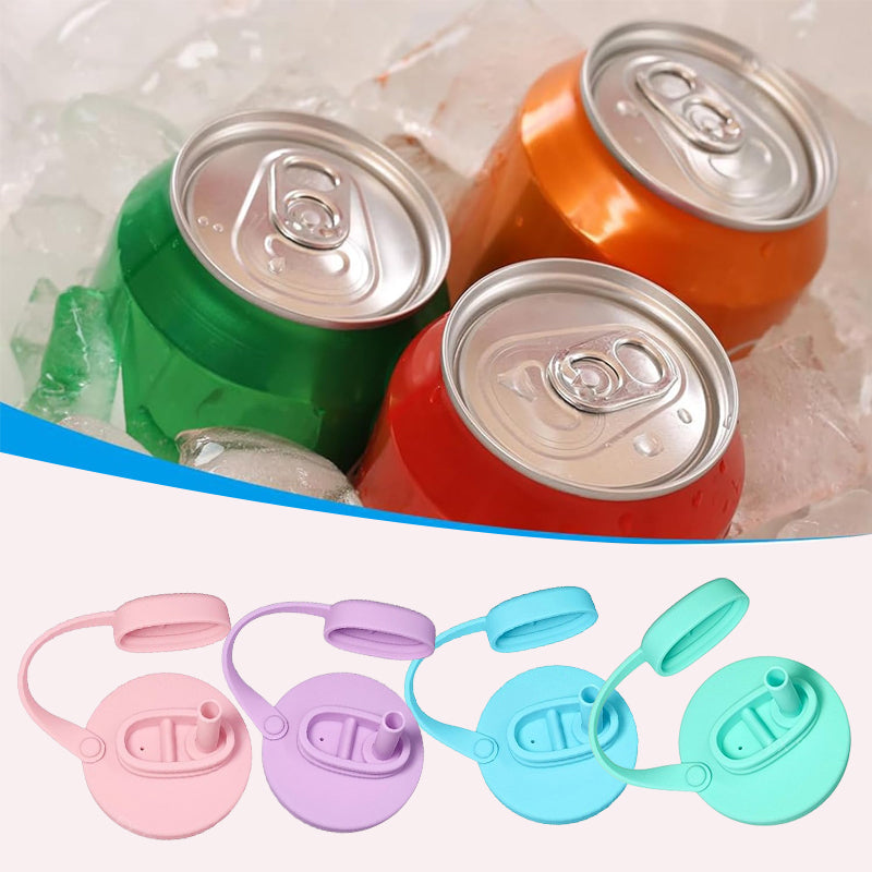 Silikon-Soda-Dose Strohhalm-Deckel