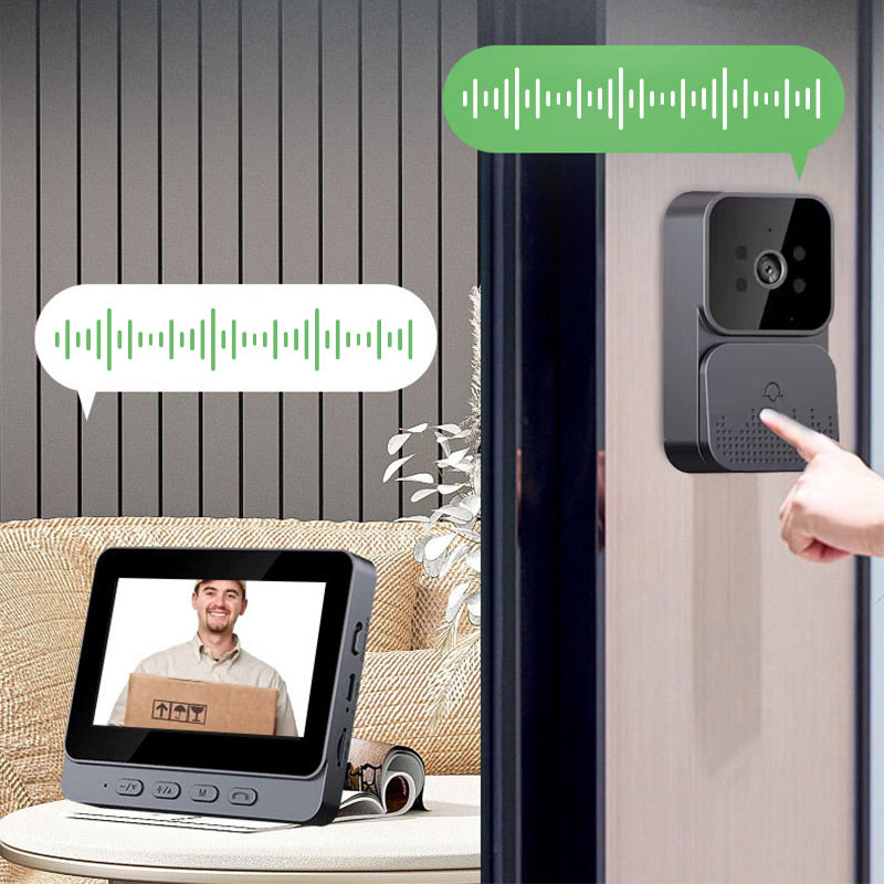 ⏳Limited time special⏰Wireless video doorbell with screen and camera📹