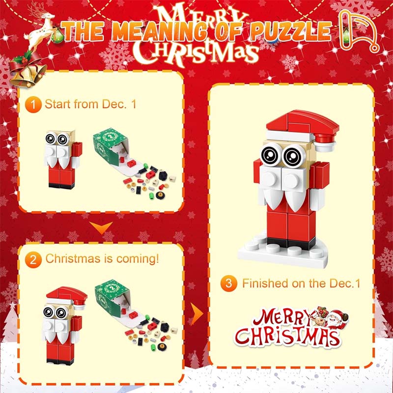Weihnachts-Diy-Montage-Baustein-Blindbox