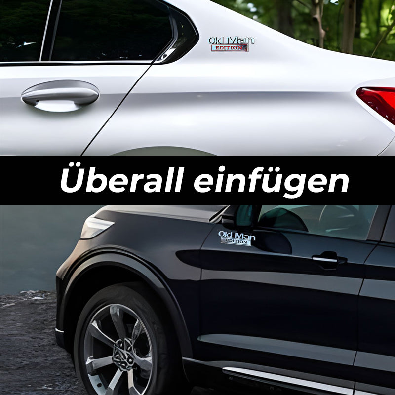 Autoabzeichen für Senioren/🚗 Old Man Edition-Autoemblem