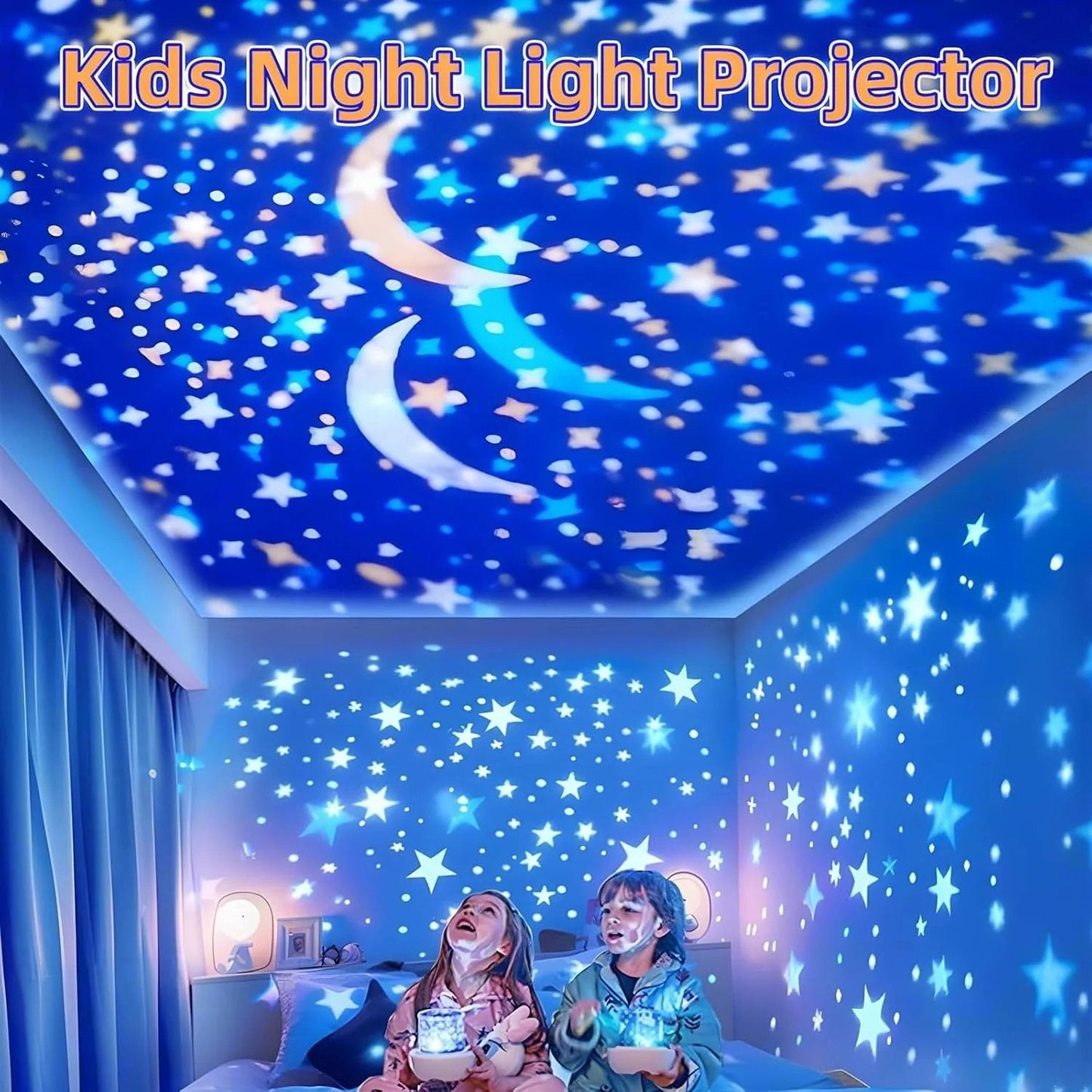 Verträumte Sternenhimmel Spieluhr Projektorlampe