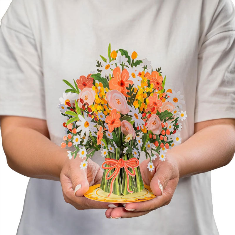 💐 Pop-Up Wildflower Valentine’s Card