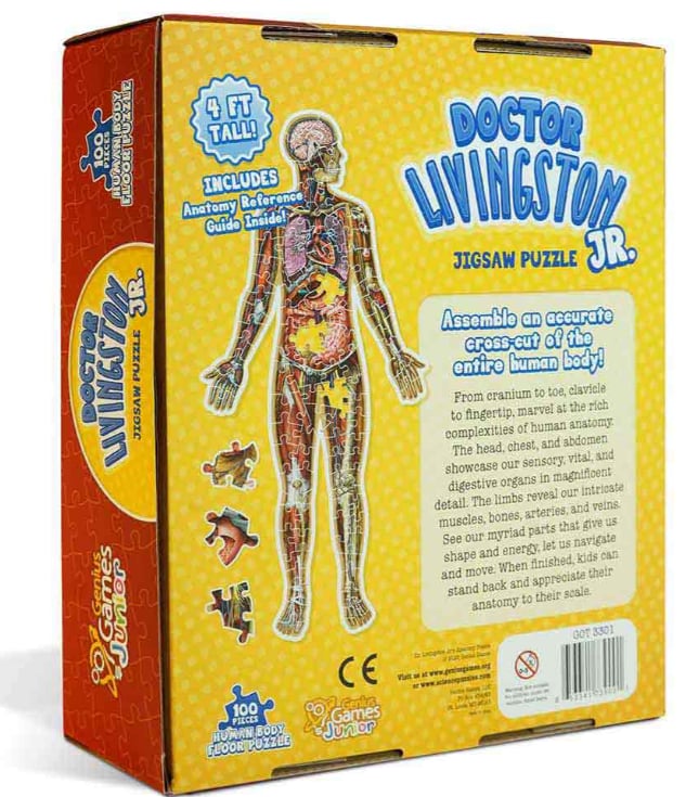 100-teiliges Bodenpuzzle Menschlicher Körper für Kinder