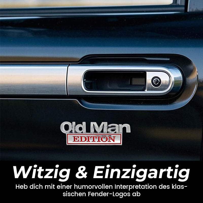 Autoabzeichen für Senioren/🚗 Old Man Edition-Autoemblem