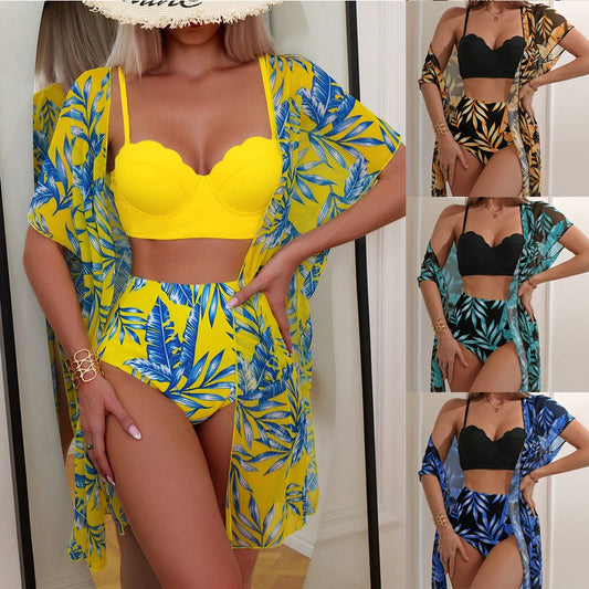 💛💛Bikini-Set mit Ahornblatt-Muster