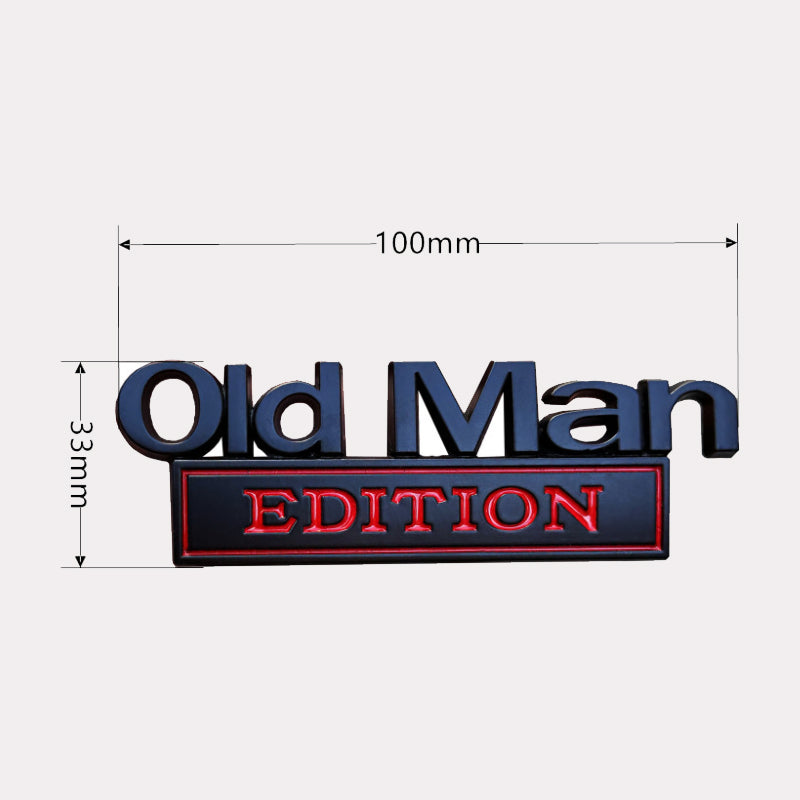 Autoabzeichen für Senioren/🚗 Old Man Edition-Autoemblem
