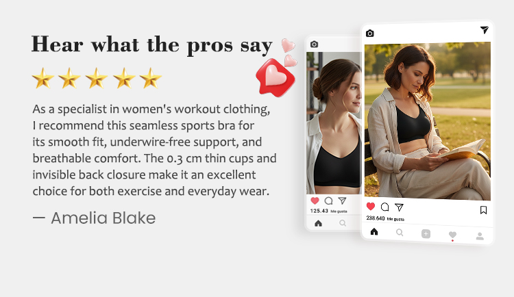 Seamless comfortable sports bra for women