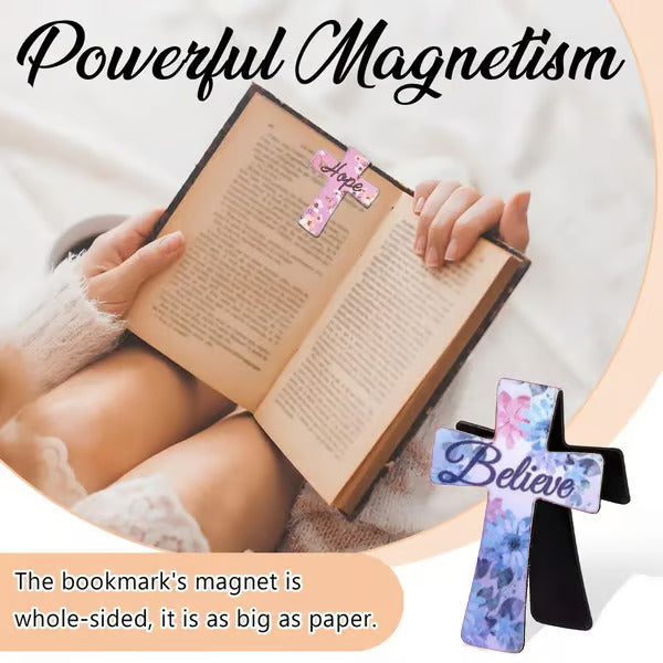 📖magnetic cross bookmarks - Perfect gift for Bible studies, teachers & students 🌸✝️