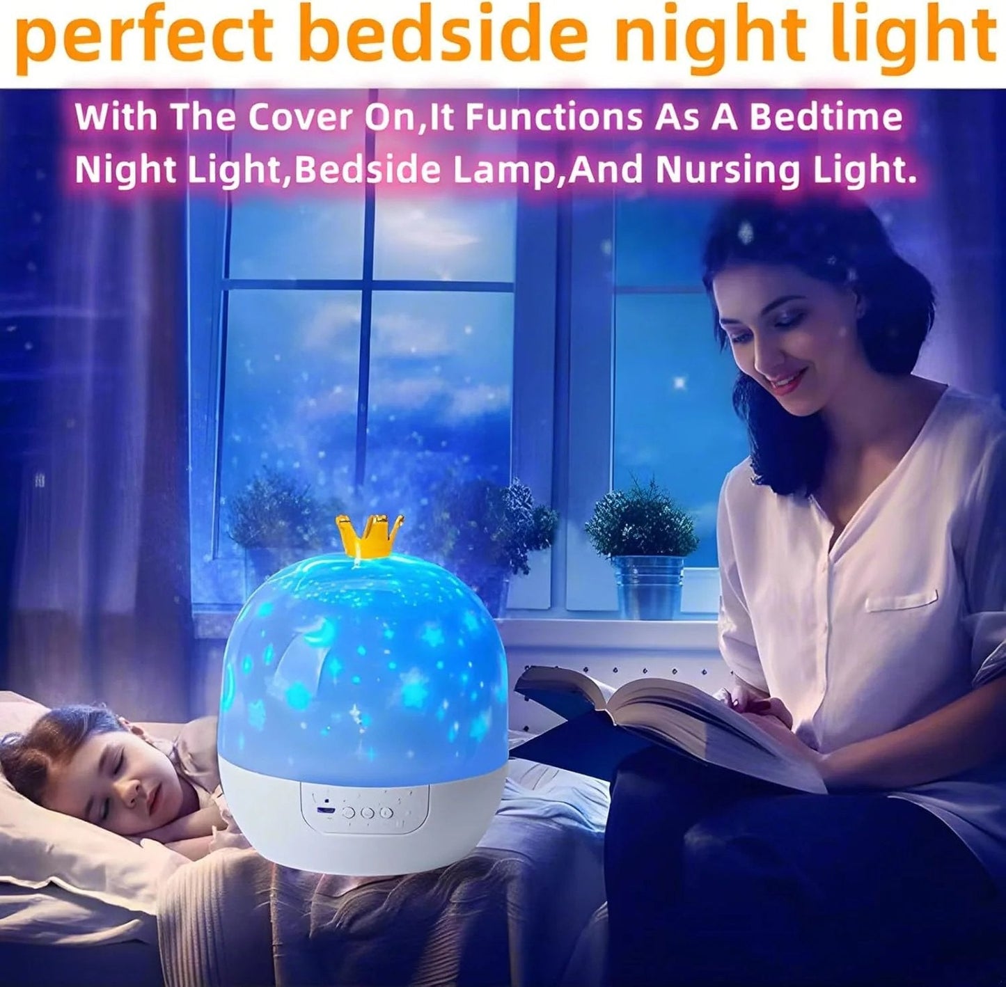 Verträumte Sternenhimmel Spieluhr Projektorlampe