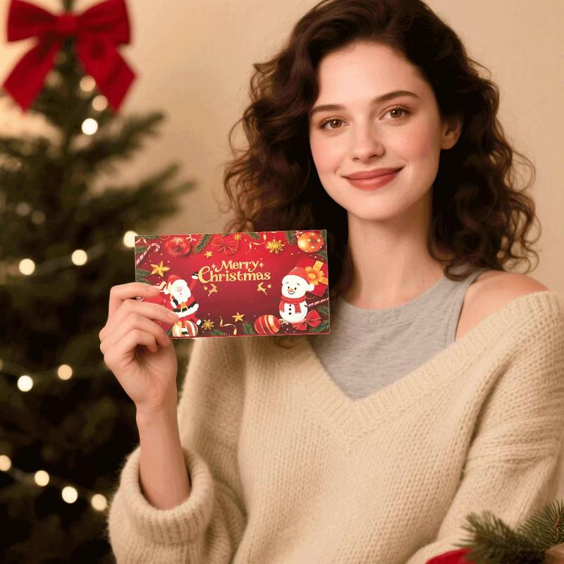 🎄 Weihnachtsumschläge mit Bargeld und Geldklammern