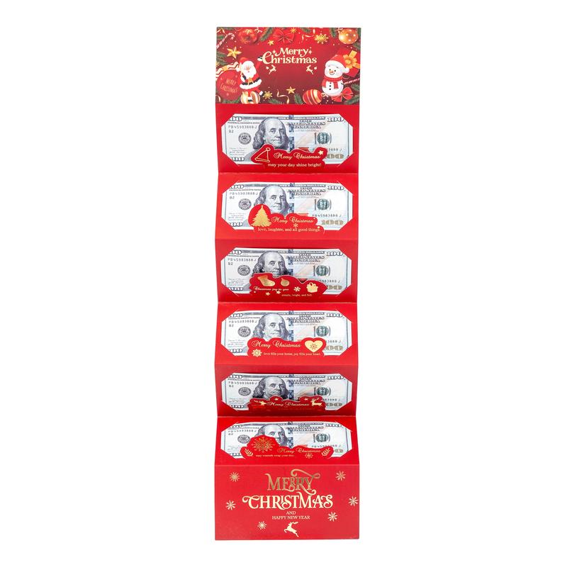 🎄 Weihnachtsumschläge mit Bargeld und Geldklammern