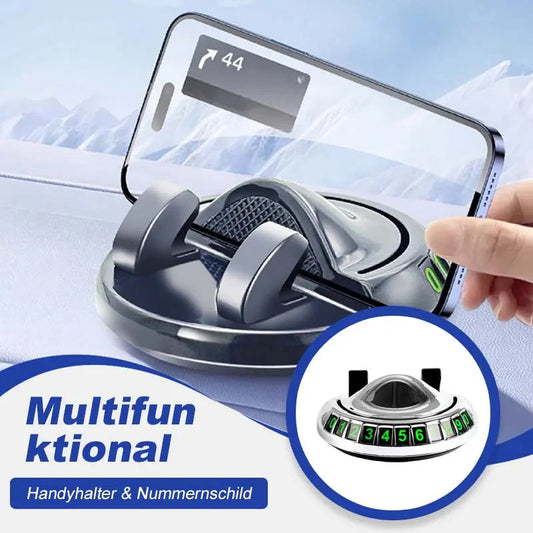🚗 Autohandyhalter mit Klebemontage - Universell für Armaturenbrett & Mittelkonsole ✅ Handysicherung ohne Bohren ✅ Einfache Installation