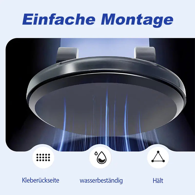 🚗 Autohandyhalter mit Klebemontage - Universell für Armaturenbrett & Mittelkonsole ✅ Handysicherung ohne Bohren ✅ Einfache Installation