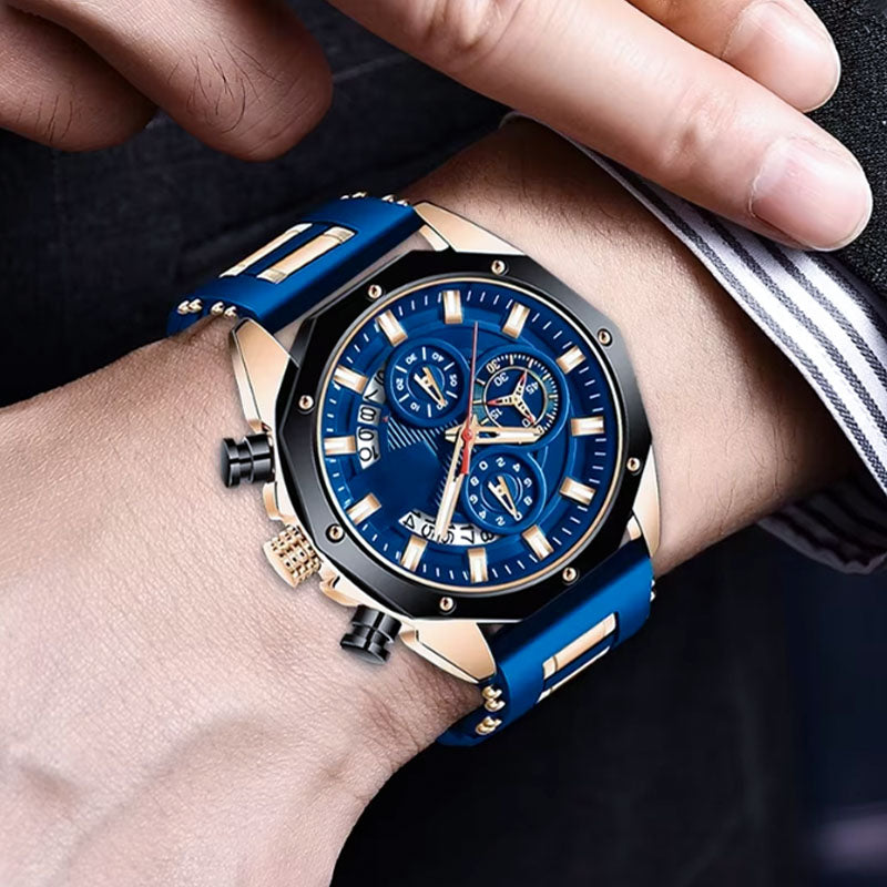 🔥Hot Sale🔥Large Dial Calendar Quartz Business Watch