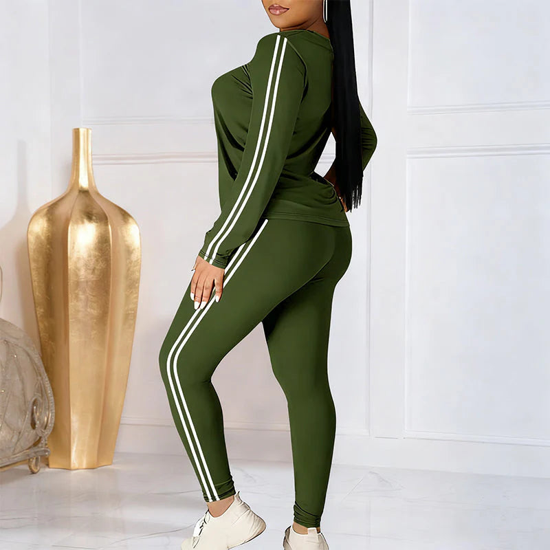 50% Off Everything! ⏰ Two-piece Women's Tracksuit Set With Long Sleeves
