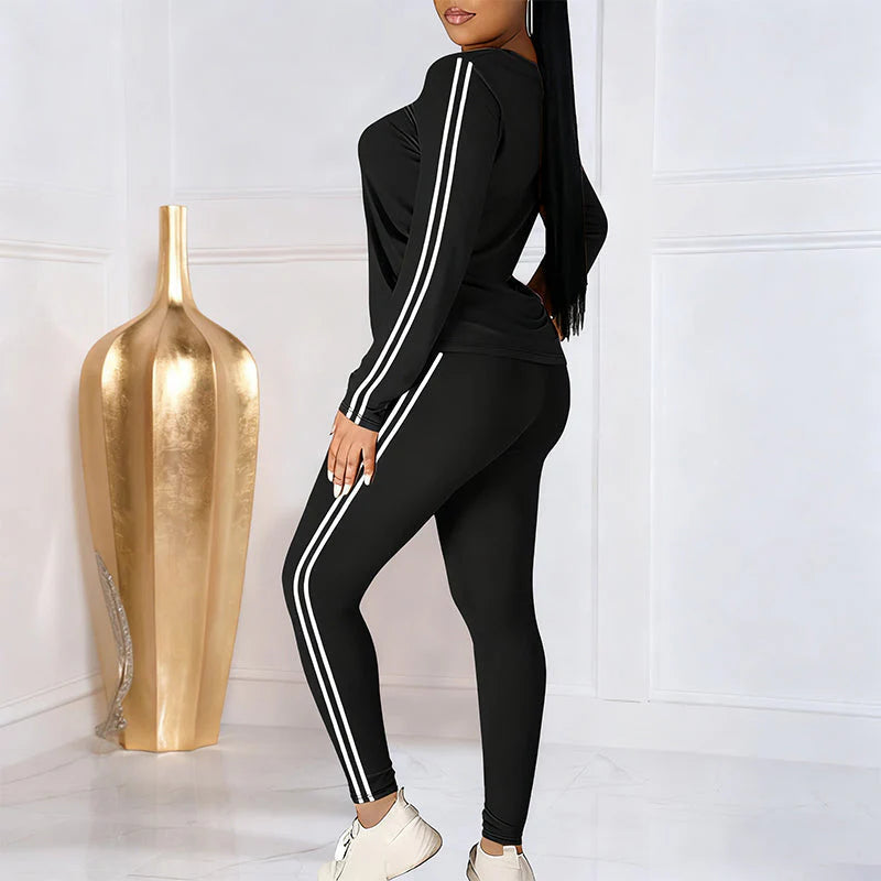 50% Off Everything! ⏰ Two-piece Women's Tracksuit Set With Long Sleeves