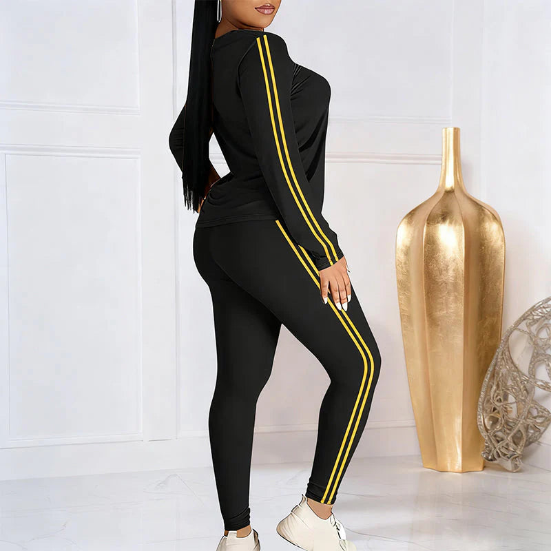 50% Off Everything! ⏰ Two-piece Women's Tracksuit Set With Long Sleeves