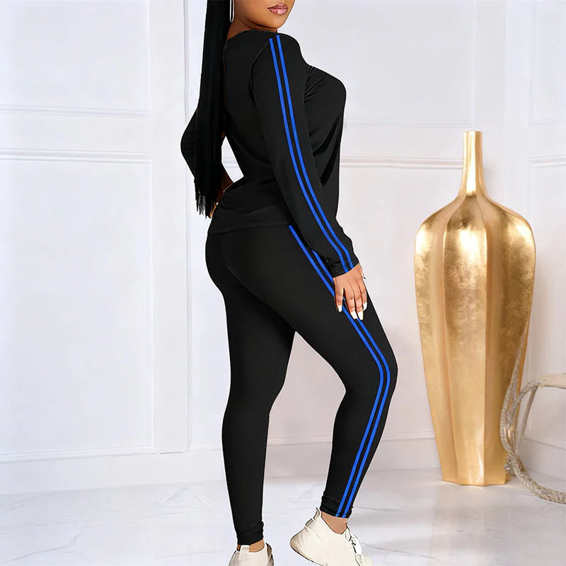 50% Off Everything! ⏰ Two-piece Women's Tracksuit Set With Long Sleeves